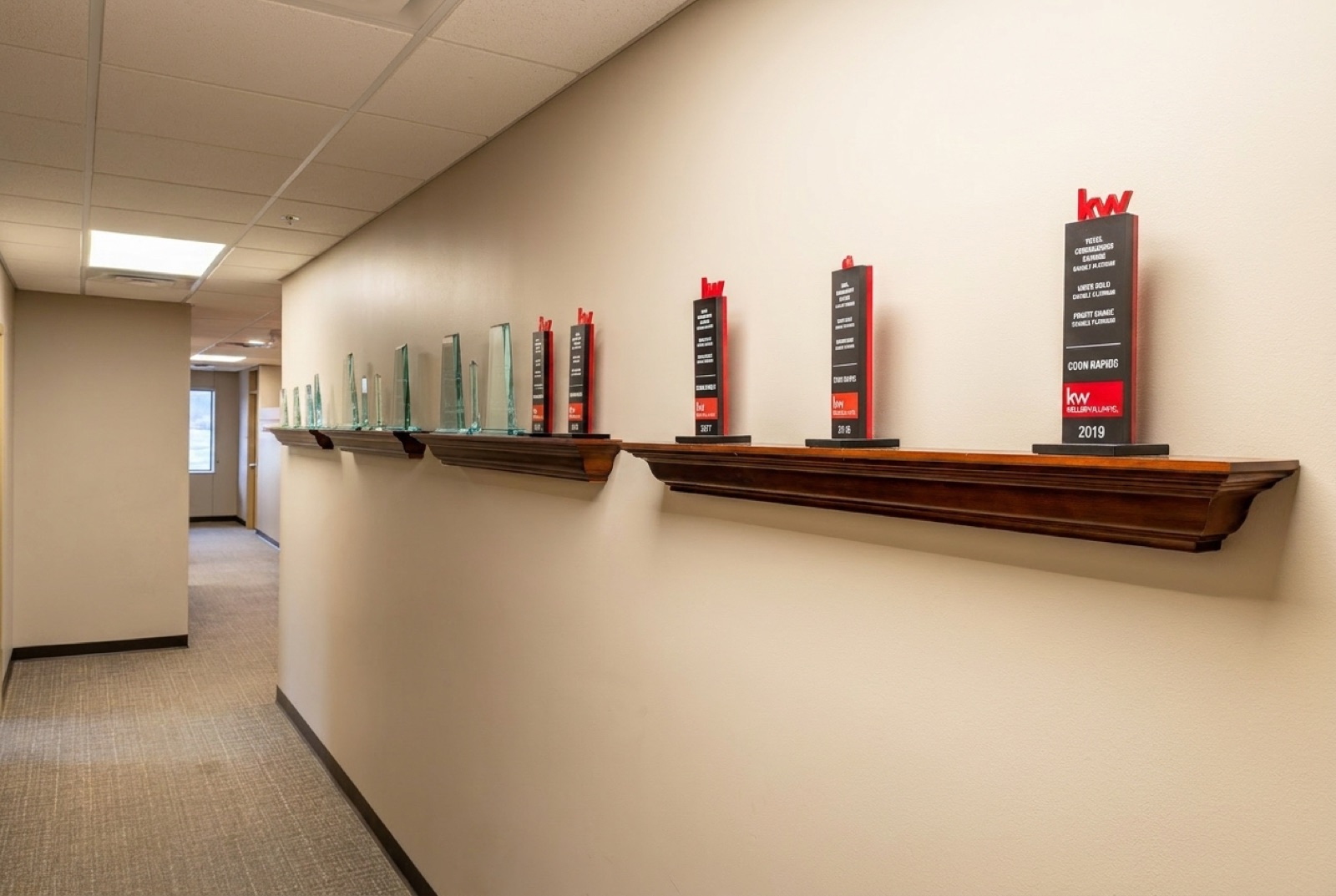 KW Culture Award trophies on display