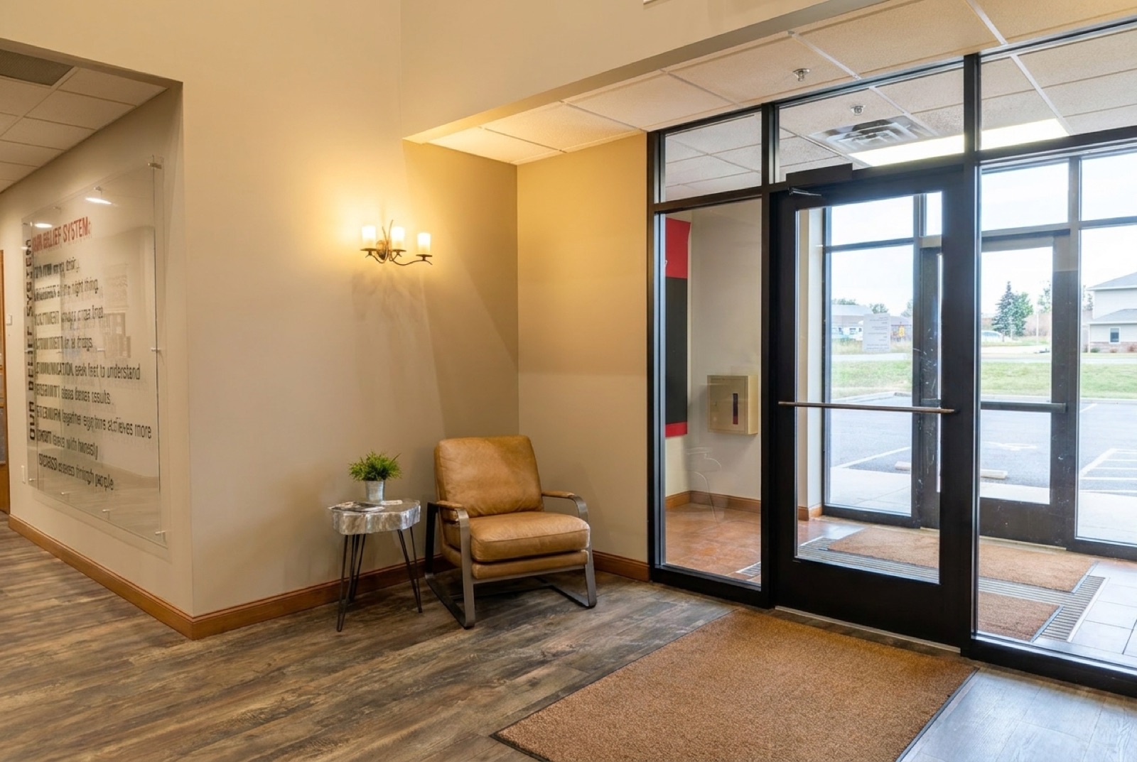 The entrance and seating area at KWCR